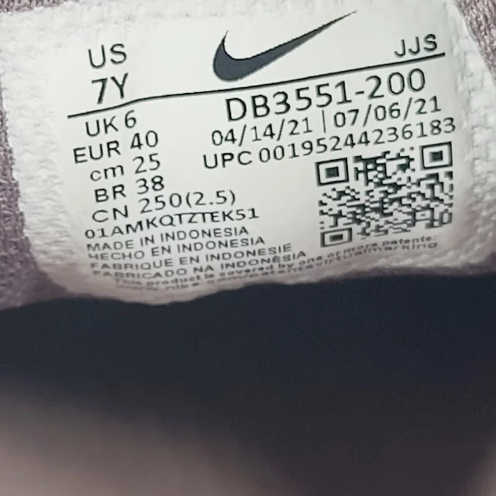 Nike Girl's Pink Crater Impact DB3551-200 Mesh Low Top Athletic Sneaker‎ Size 7Y
